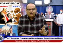 Photo of Justicia y Transparencia ofrece su respaldo absoluto a propuesta de senadores para evitar reforma fiscal