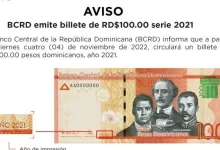 Photo of A partir de hoy circula el nuevo billete RD$100 del año 2023