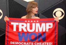 Photo of Un video de Taylor Swift sosteniendo un letrero en favor de Trump está manipulado